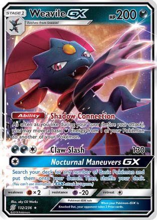 Weavile GX (UNM-132) (Holofoil)