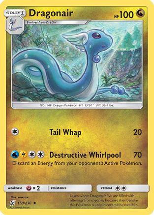 Dragonair (150) (UNM-150) (Reverse Holofoil)