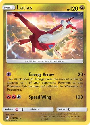 Latias (UNM-153) (Reverse Holofoil)