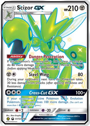 Scizor GX (HIF:SV-SV72) (Holofoil)