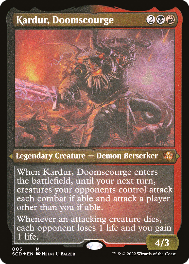 Kardur, Doomscourge (SCD-005) (Etched Foil)