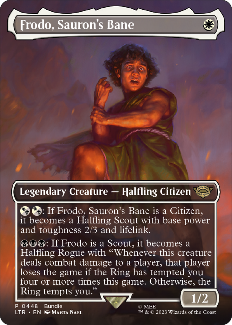 Frodo, Sauron's Bane (UMP-448) (Borderless) (Foil)