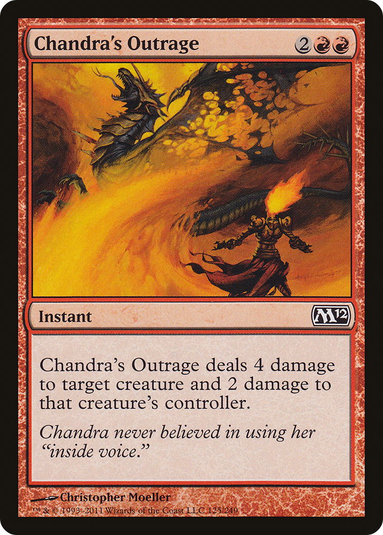 Chandra's Outrage (M12-125) (Foil)