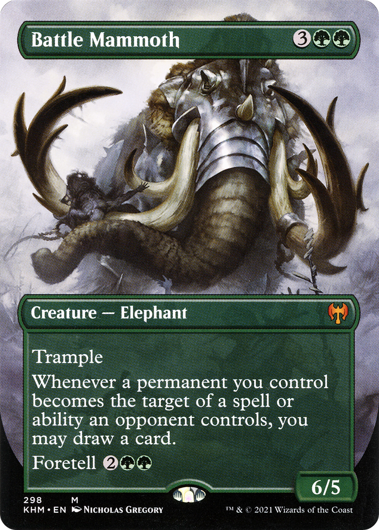 Battle Mammoth (KHM-298) (Borderless) (Foil)
