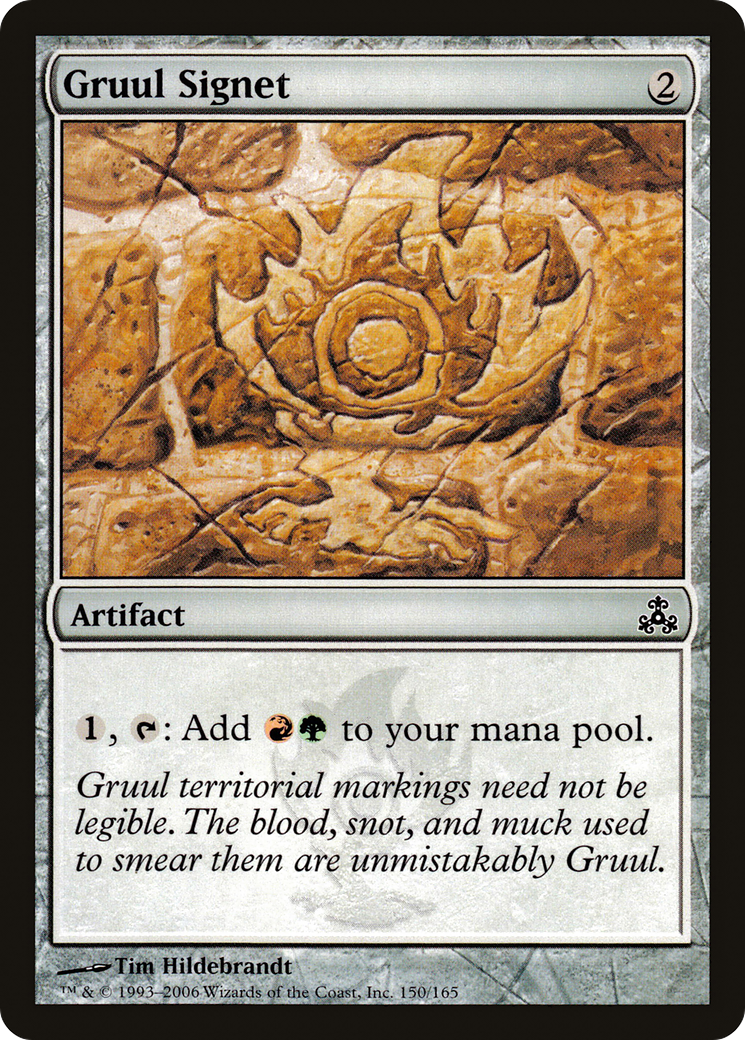 Gruul Signet (GPT-150) (Foil)