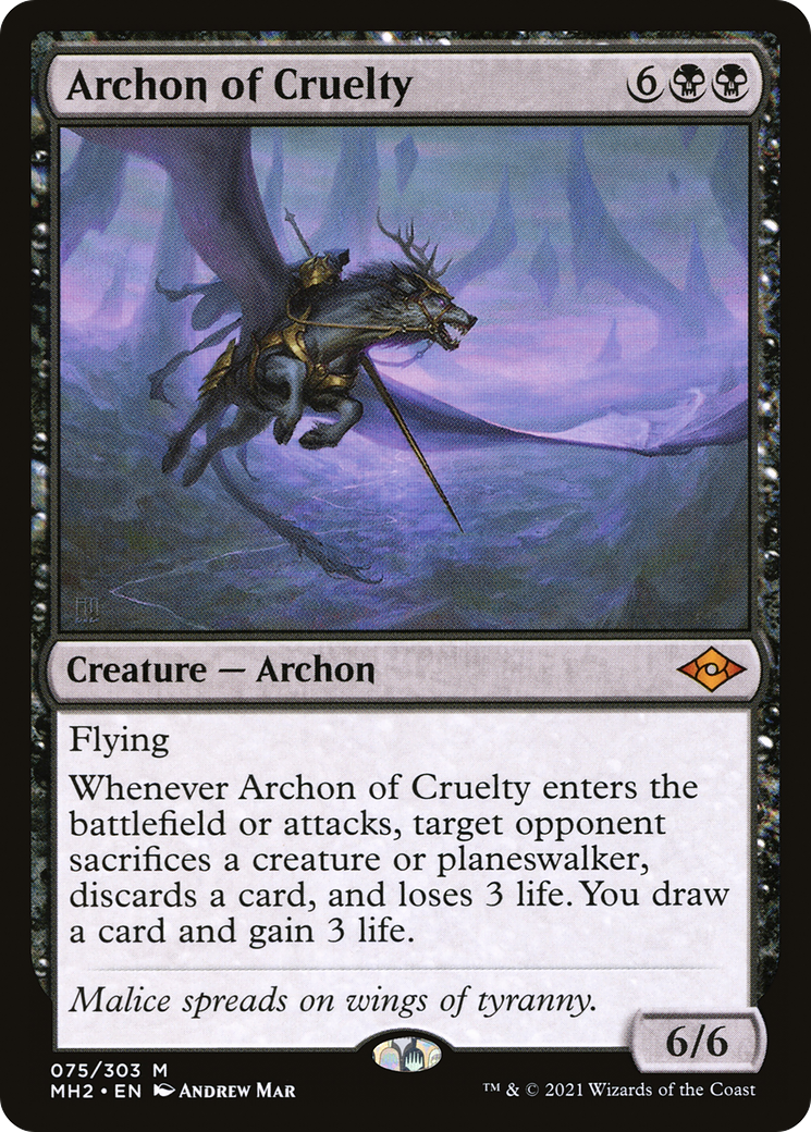 Archon of Cruelty (MH2-075) (Foil)