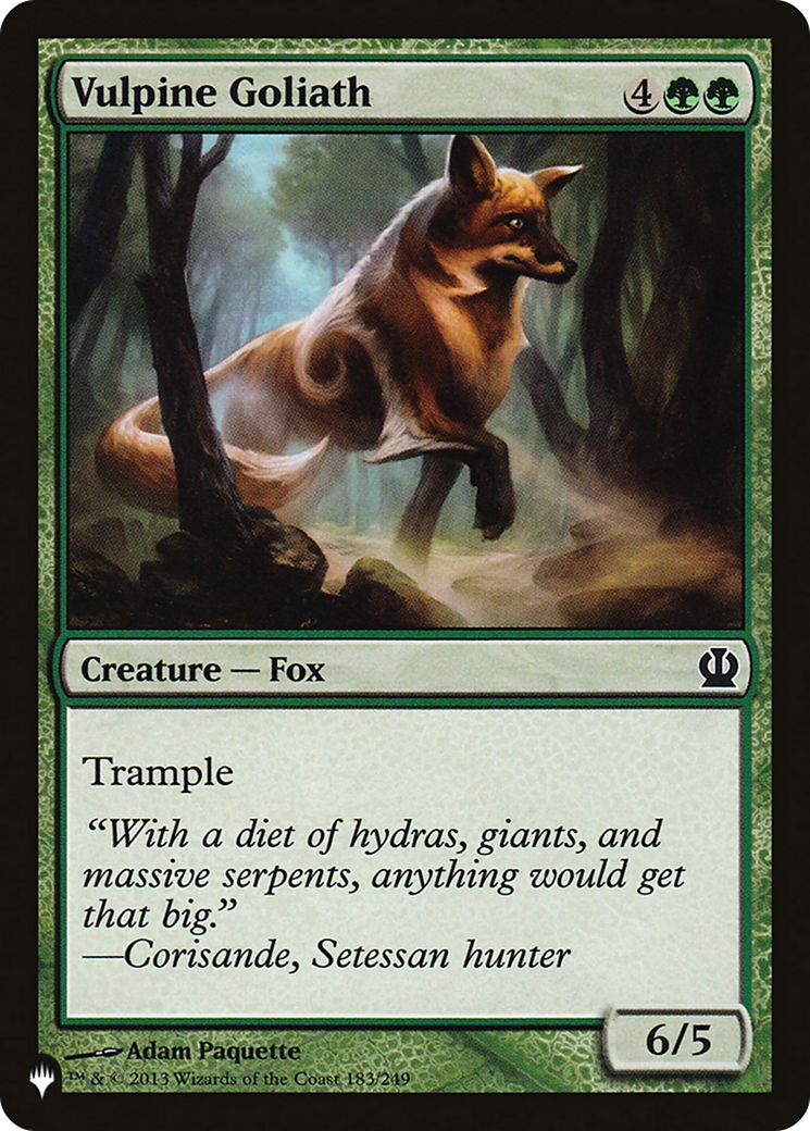Vulpine Goliath (LIST-THS-183)