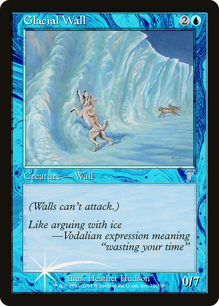 Glacial Wall (7ED-078★) (Foil)