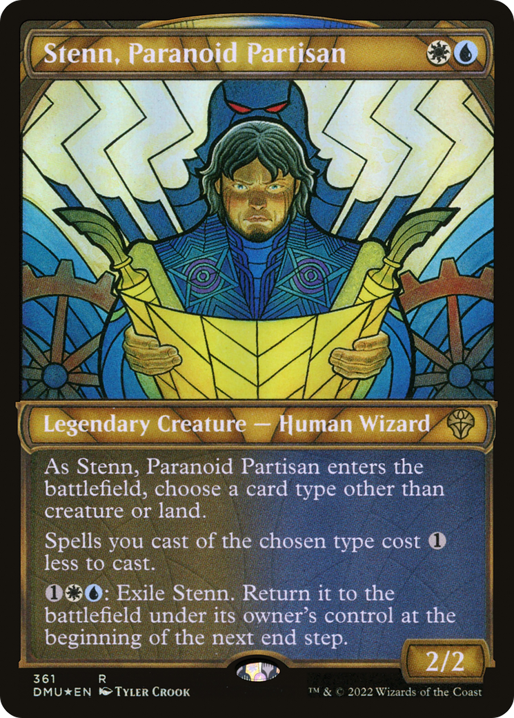 Stenn, Paranoid Partisan (DMU-361) (Showcase) (Textured Foil)