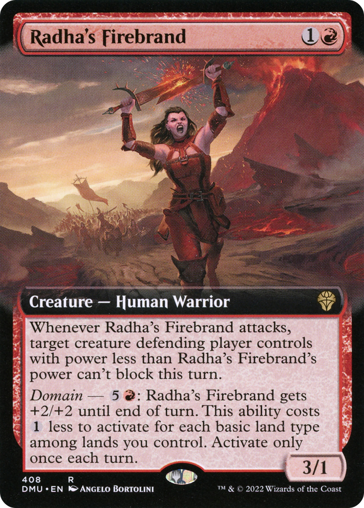 Radha's Firebrand (DMU-408) (Extended Art) (Foil)