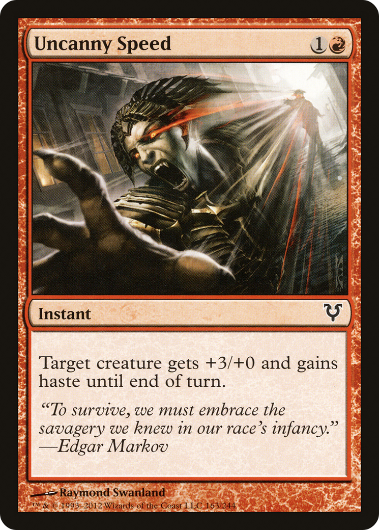 Uncanny Speed (AVR-163) (Foil)