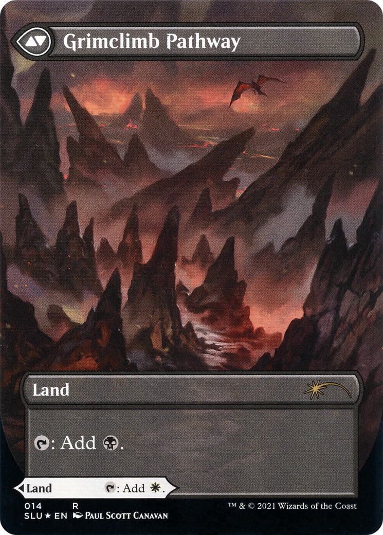 Brightclimb Pathway // Grimclimb Pathway (SLU-014) (Showcase) (Borderless) (Foil)