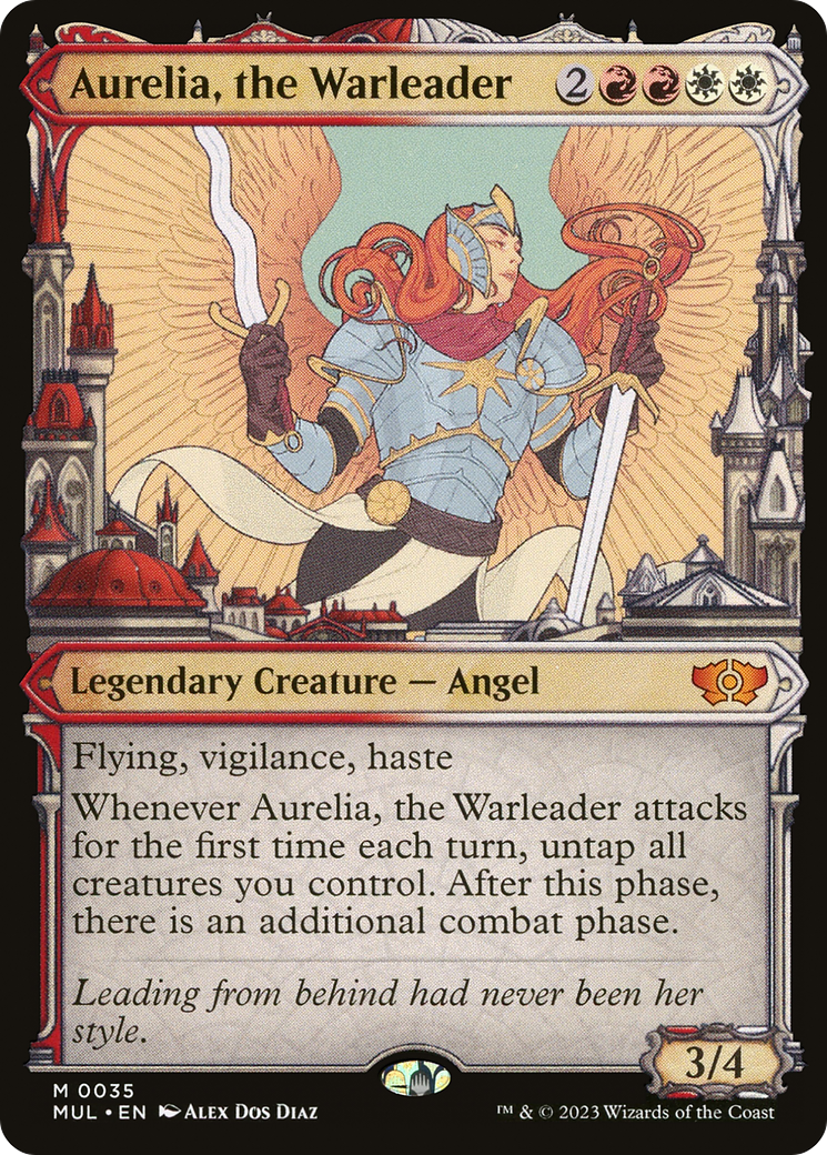 Aurelia, the Warleader (MUL-035) (Showcase) (Foil)