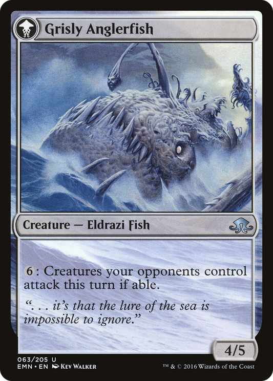 Grizzled Angler // Grisly Anglerfish (EMN-063) (Foil)
