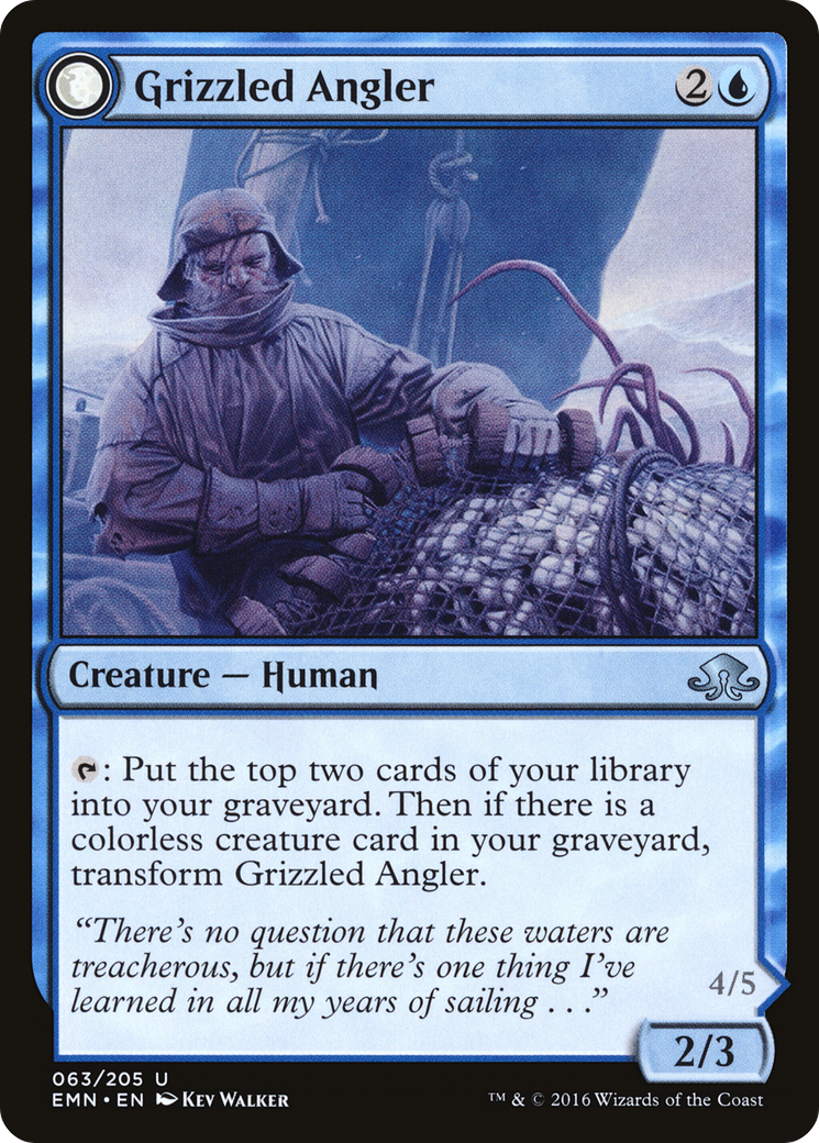 Grizzled Angler // Grisly Anglerfish (EMN-063) (Foil)