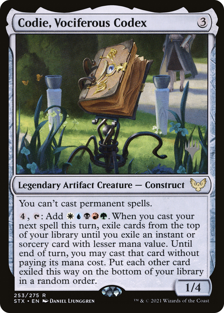 Codie, Vociferous Codex (PPSTX-253P) (Foil)