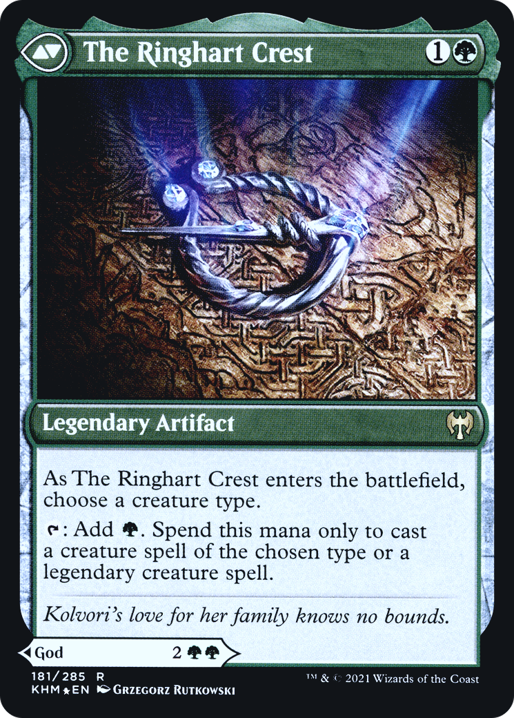 Kolvori, God of Kinship // The Ringhart Crest (PRE-181S) (Foil)