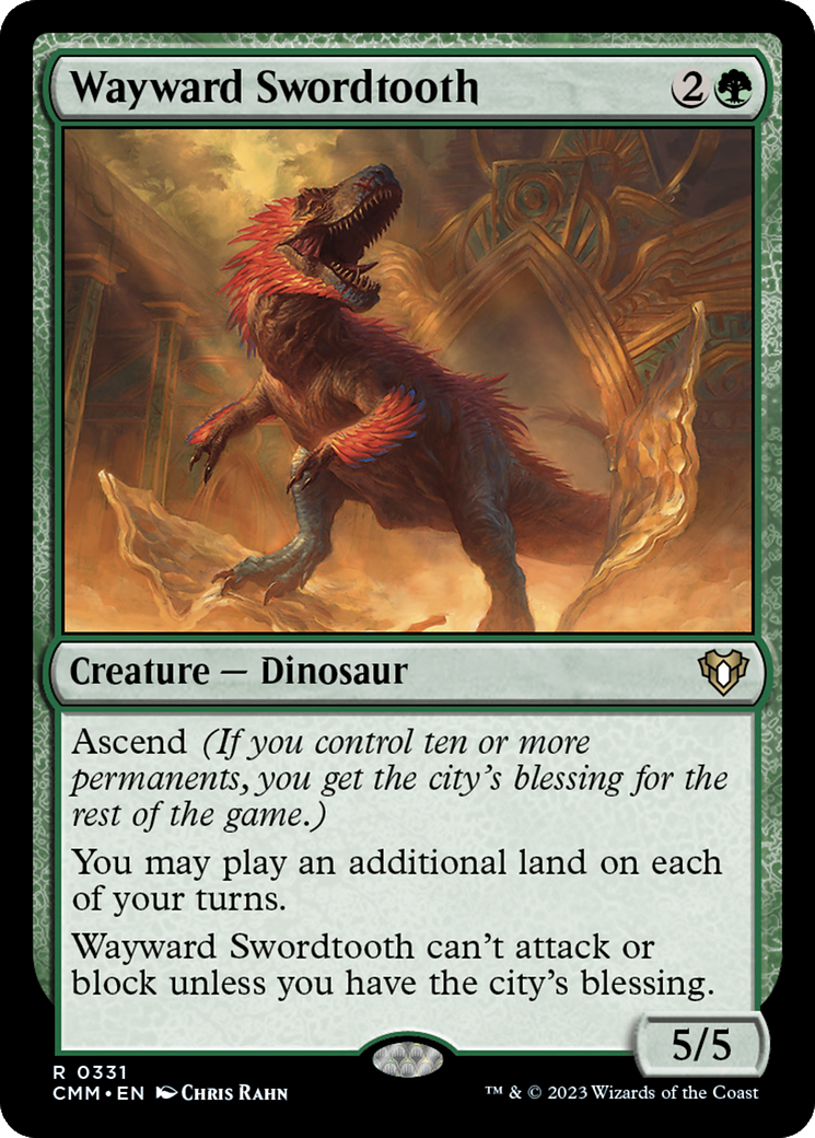 Wayward Swordtooth (CMM-331) (Foil)