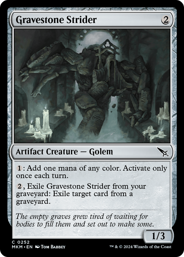 Gravestone Strider (MKM-252) (Foil)