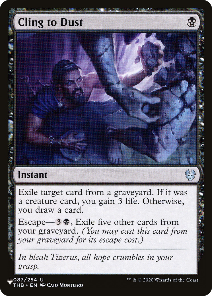 Cling to Dust (LIST-THB-87)