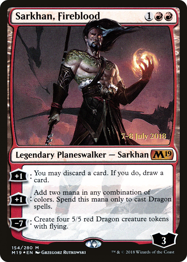 Sarkhan, Fireblood (PRE-154S) (Foil)
