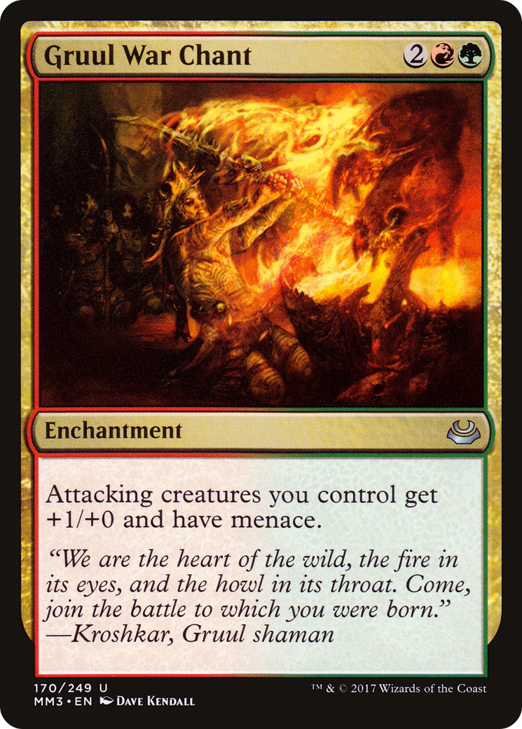 Gruul War Chant (MM3-170) (Foil)