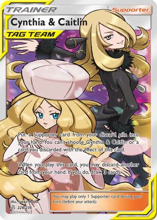 Cynthia & Caitlin (Full Art) (CEC-228) (Holofoil)