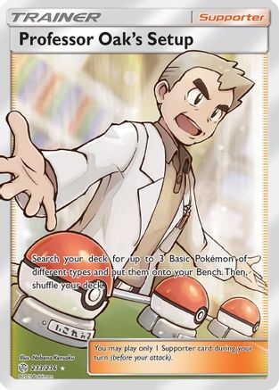 Professor Oak's Setup (Full Art) (CEC-) (Holofoil)
