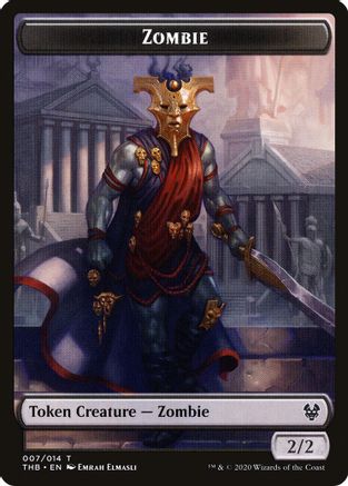 Zombie // Satyr Double-Sided Token (THB-7 // 9) (Foil)