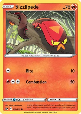 Sizzlipede (037) (SSH-037) (Reverse Holofoil)