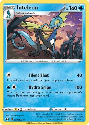 Inteleon (059) (SSH-059) (Reverse Holofoil)