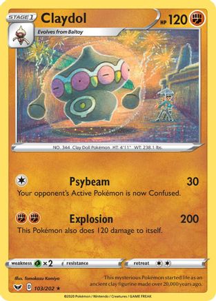 Claydol (SSH-103) (Reverse Holofoil)