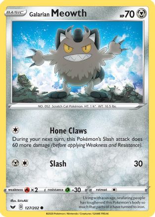 Galarian Meowth (SSH-127) (Reverse Holofoil)