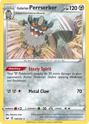 Galarian Perrserker (SSH-128) (Holofoil)