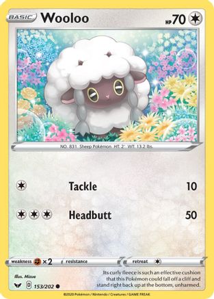 Wooloo (153) (SSH-153) (Reverse Holofoil)