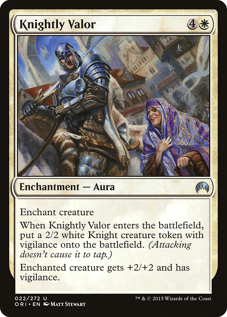 Knightly Valor (ORI-022) (Foil)