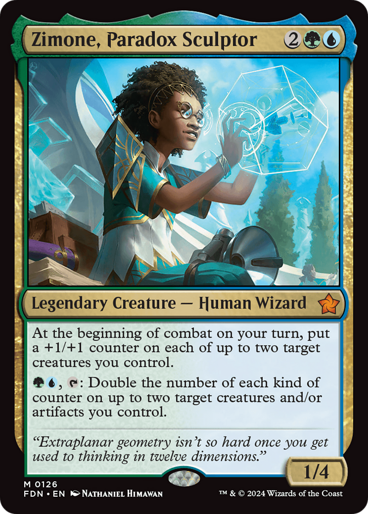 Zimone, Paradox Sculptor (FDN-126) (Foil)