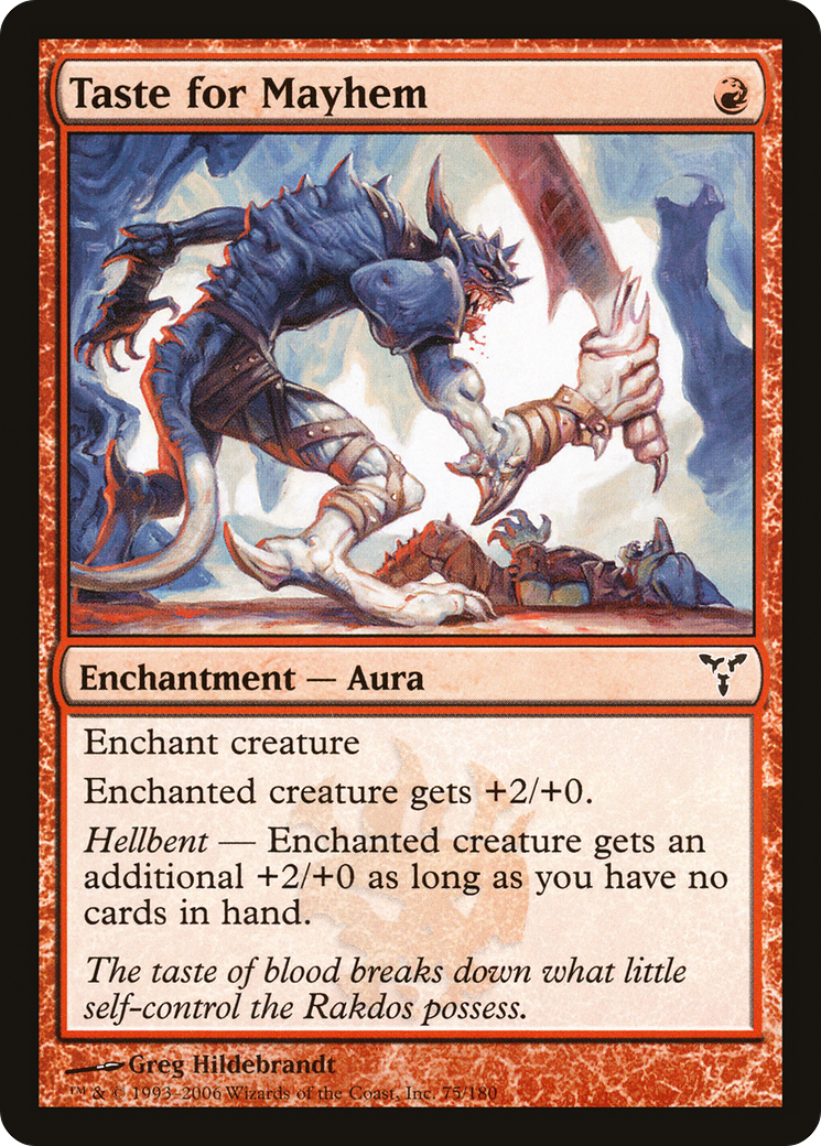 Taste for Mayhem (DIS-075) (Foil)