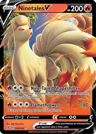 Ninetales V (RCL-026) (Holofoil)