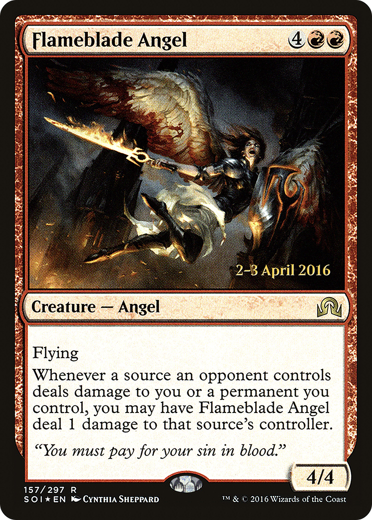 Flameblade Angel (PRE-157S) (Foil)