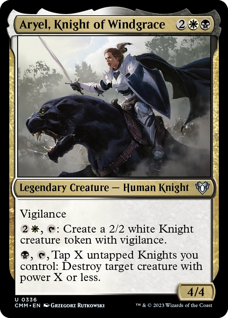 Aryel, Knight of Windgrace (CMM-336) (Foil)