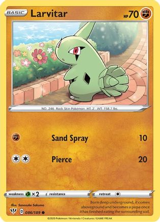 Larvitar (DAA-086) (Reverse Holofoil)