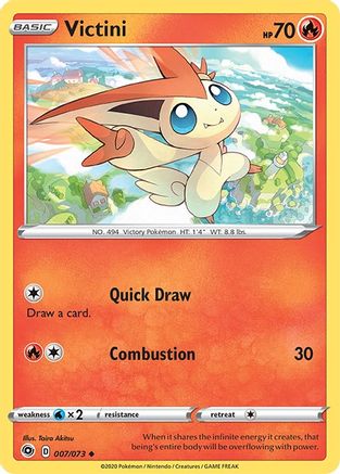 Victini (CPA-007) (Reverse Holofoil)
