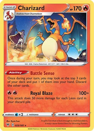 Charizard (VIV-025) (Reverse Holofoil)