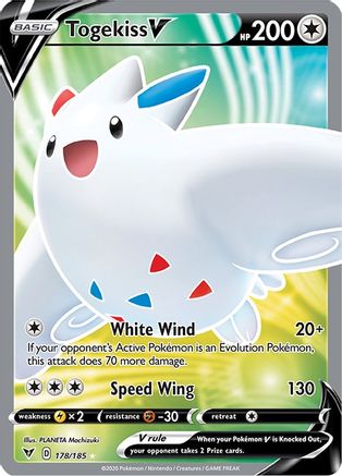 Togekiss V (Full Art) (VIV-178) (Holofoil)