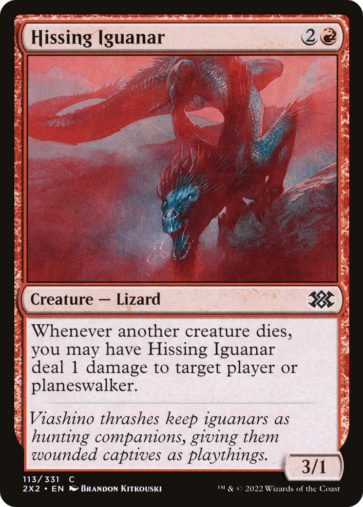 Hissing Iguanar (2X2-113) (Foil)