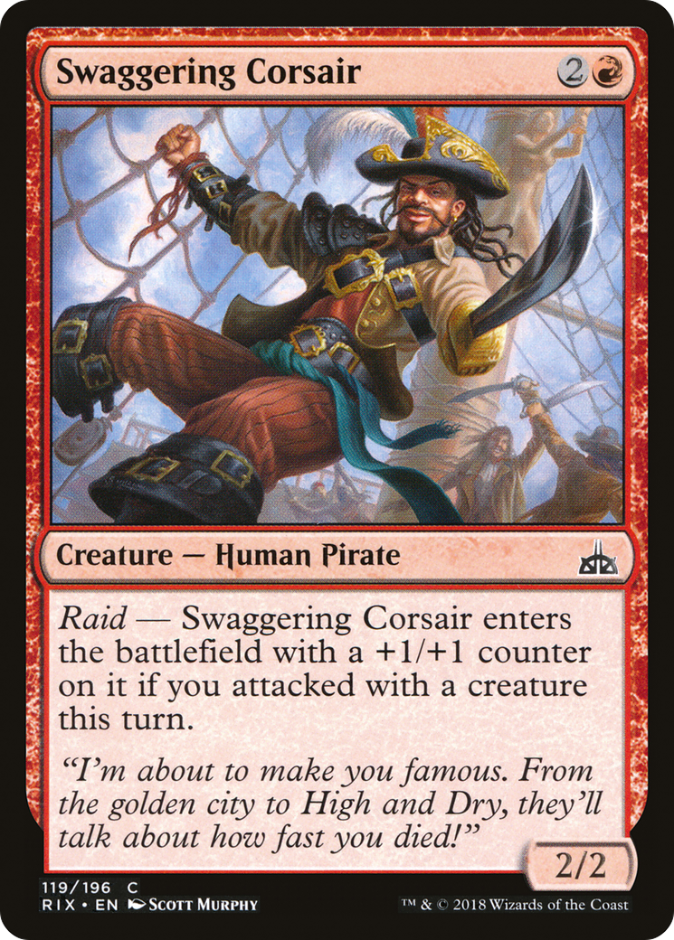 Swaggering Corsair (RIX-119) (Foil)