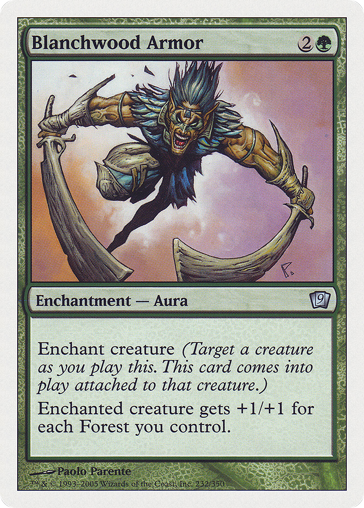 Blanchwood Armor (9ED-232★) (Foil)