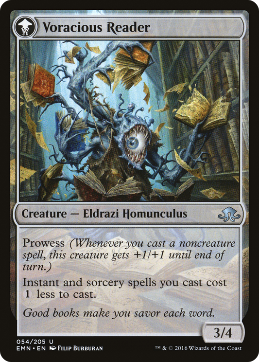 Curious Homunculus // Voracious Reader (EMN-054) (Foil)