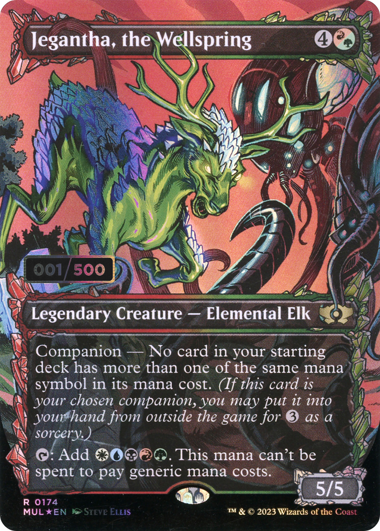 Jegantha, the Wellspring (MUL-174Z) (Showcase) (Borderless) (Foil) (Serialized)